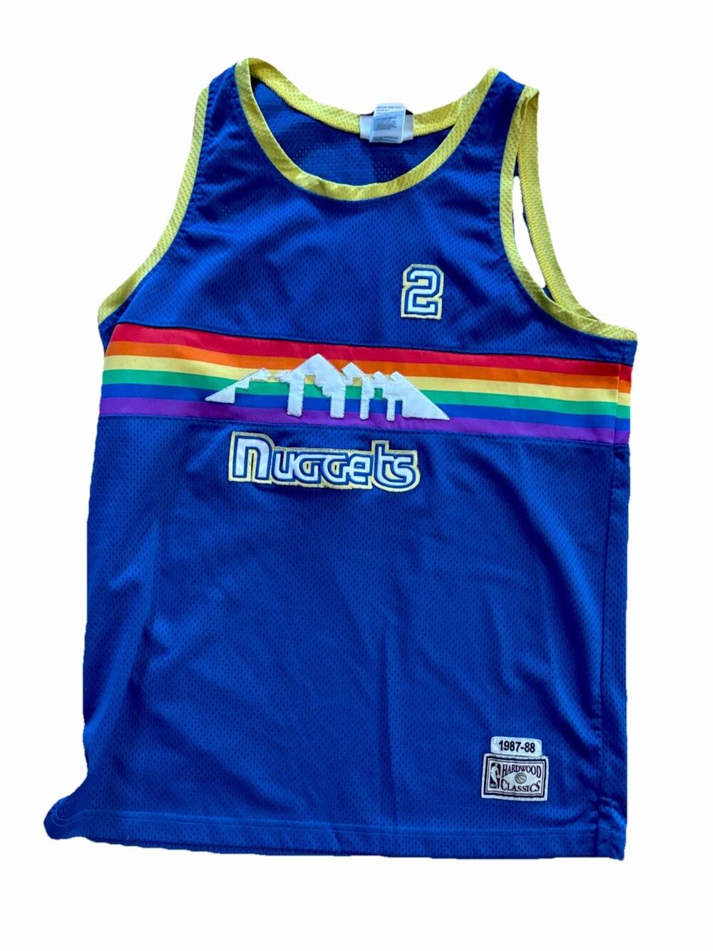 Denver Nuggets Jersey Alex English Hardwood Classics Mens Large NBA Basketball